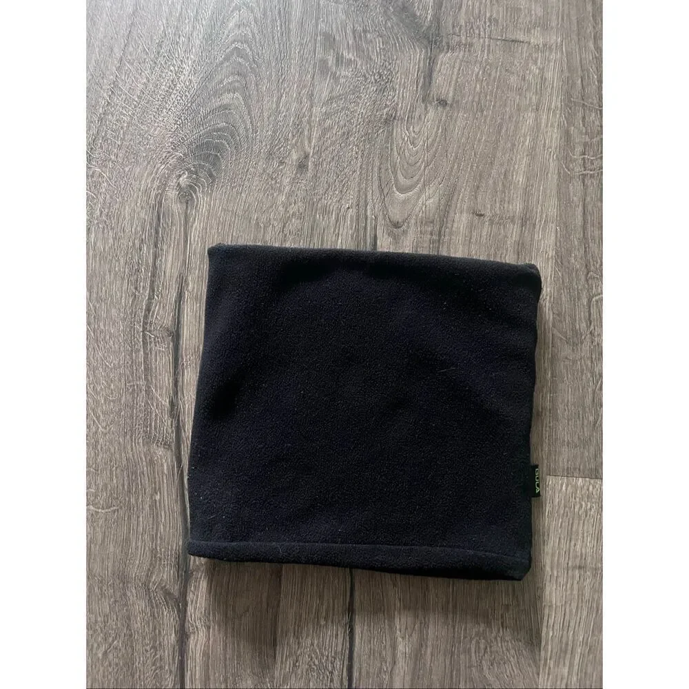 Bula double-layer black polar fleece neck tube/gaiter